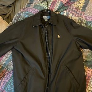 Black spring polo jacket size small